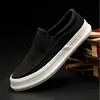 summer canvas men breathable casual driving shoes men's flat loafers Driving Lazy  slip on  Canvas shoes  A11-63 ► Photo 2/6