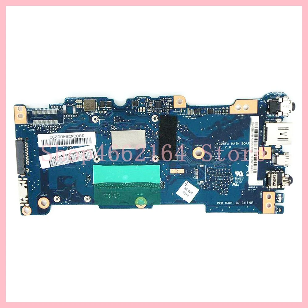UX305FA With 5Y71 CPU 4GB RAM Mainboard REV 2.0 For ASUS UX305 UX305F UX305FA Laptop Motherboard 10