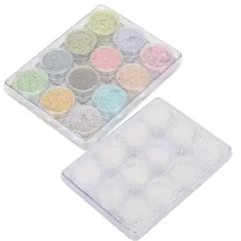

12 Colors Nail Art Glitter Powder Exquisite Nail DIY Decoration Sequins Manicure Tool Nail Sequins