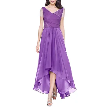 

dress Fashion women dress Women V-Neck Short Sleeve Chest Cross Sexy Party Evening Long Dress платье женское Free Shipping D4