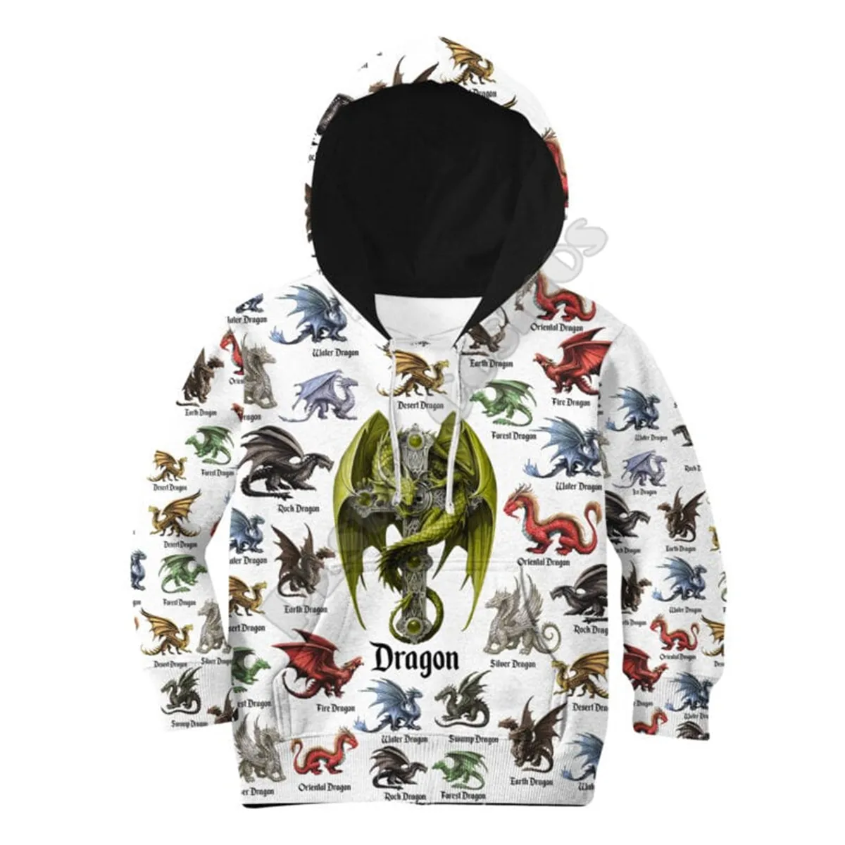 Толстовки с 3D принтом Love Dragon