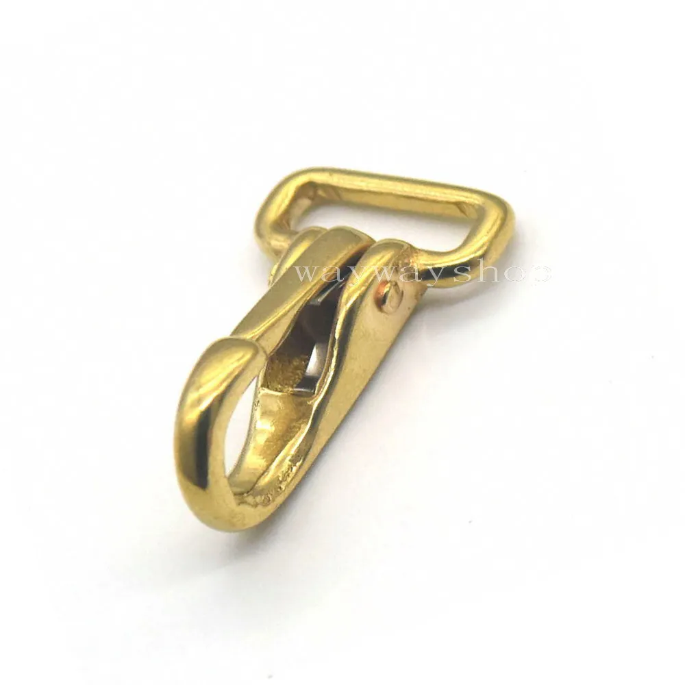2 PCS Brass Swivel Clip Hardware Hook Trigger Snap For Handbag Purse Buckles Clasp Keyring 16mm 20mm 26mm