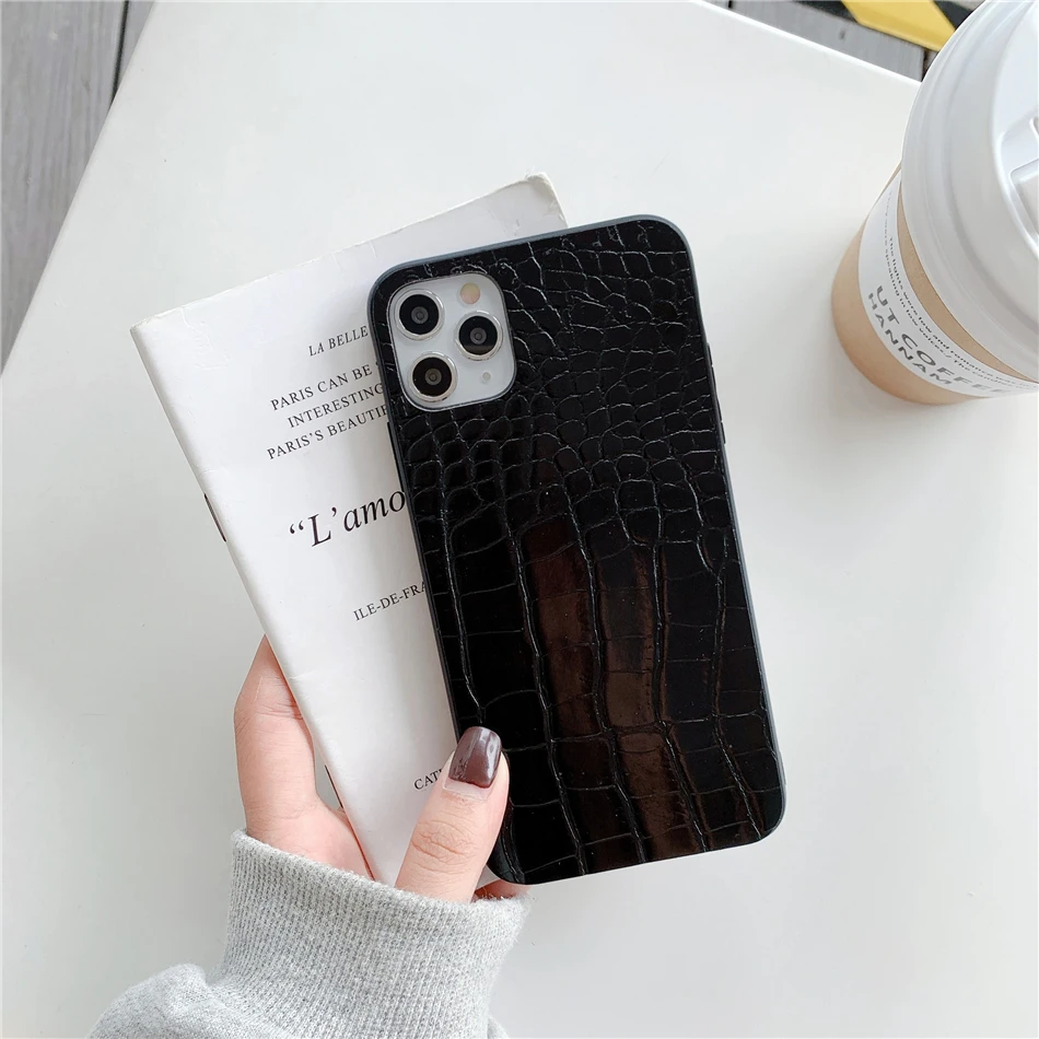 magsafe charger iphone 12 Retro Crocodile Leopard Snake Zebra Pattern Texture PU Leather Cases For iPhone 13 12 11 Pro XS MAX XR X 6s 7 8 Plus SE 20 Cover magsafe charger iphone 11