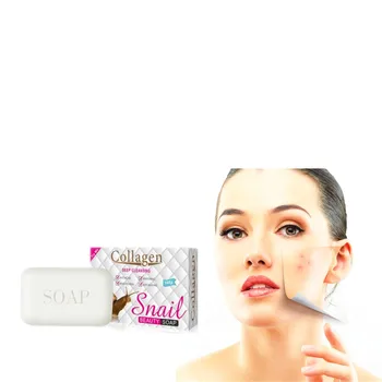 

100g Fresh and moisturizing plant facial cleanser 0 additive natural snail cleanser soap hyaluronic acid exfoliate cleanser skin