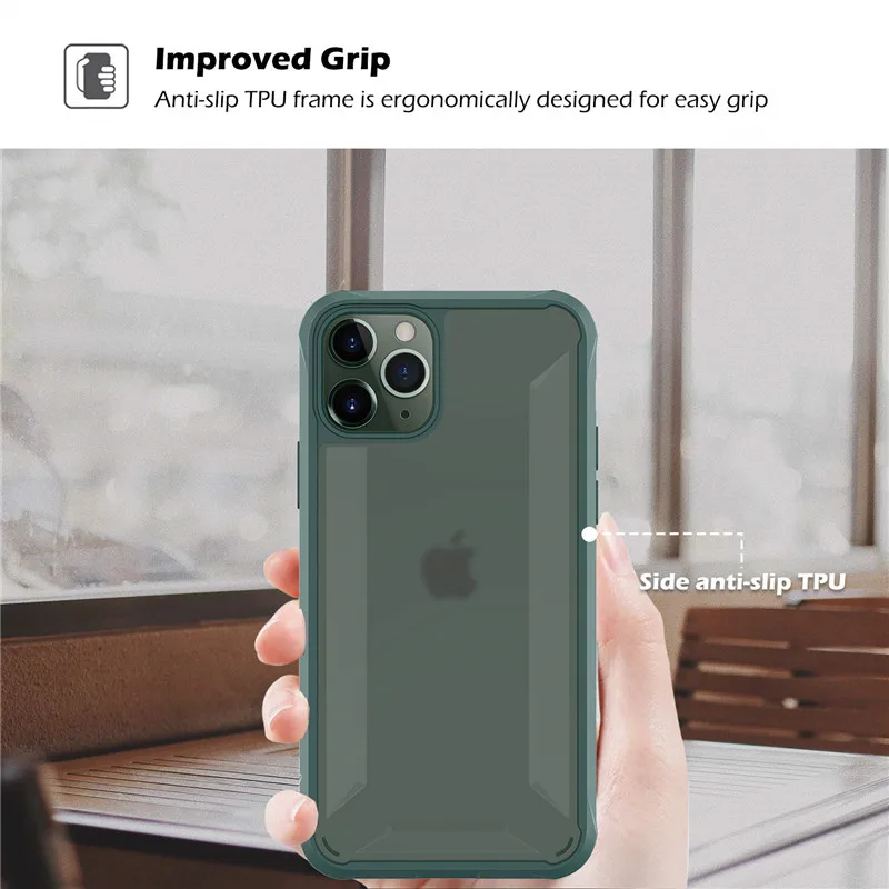 Прозрачный силиконовый чехол для iPhone 11 Pro Max X XR XS Max 7 8 Plus, Жесткий ПК, ТПУ, Мягкий противоударный чехол, чехол, Coque Capinhas