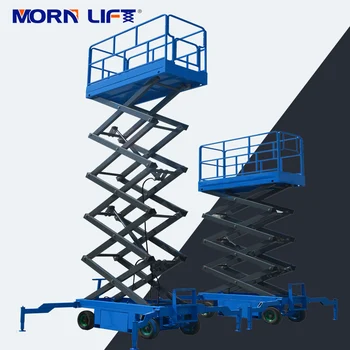 Online Scissor Lift 10m Hydraulic Electric Lift Platform Mobile Scissor Lift