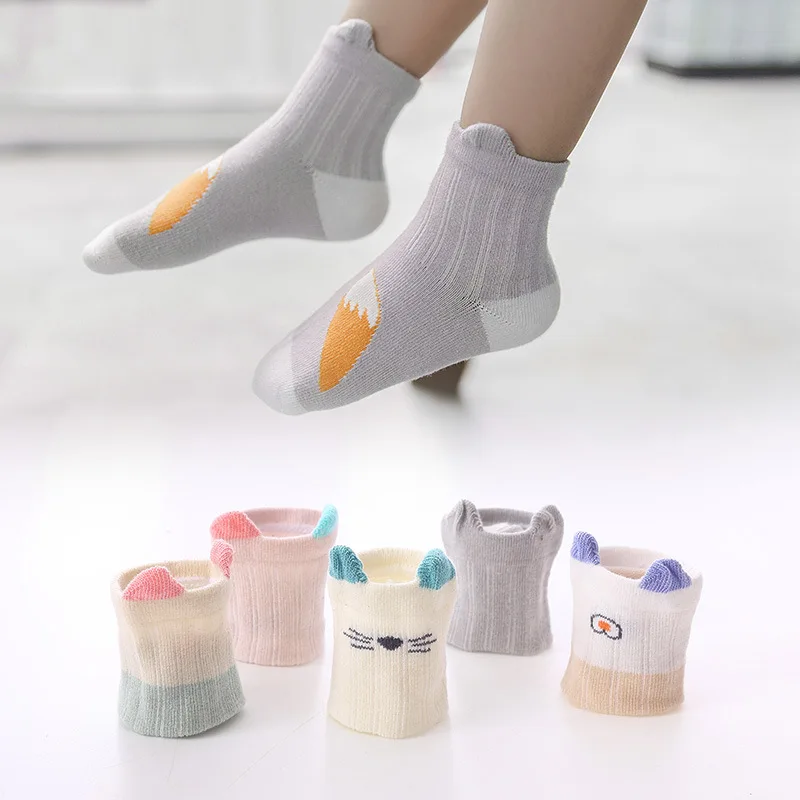 

Girls Socks Spring And Autumn Pure Cotton Students Tube Floor Socks BOY'S Baby Girls Short Socks 1-3-5-7-9-Year-Old