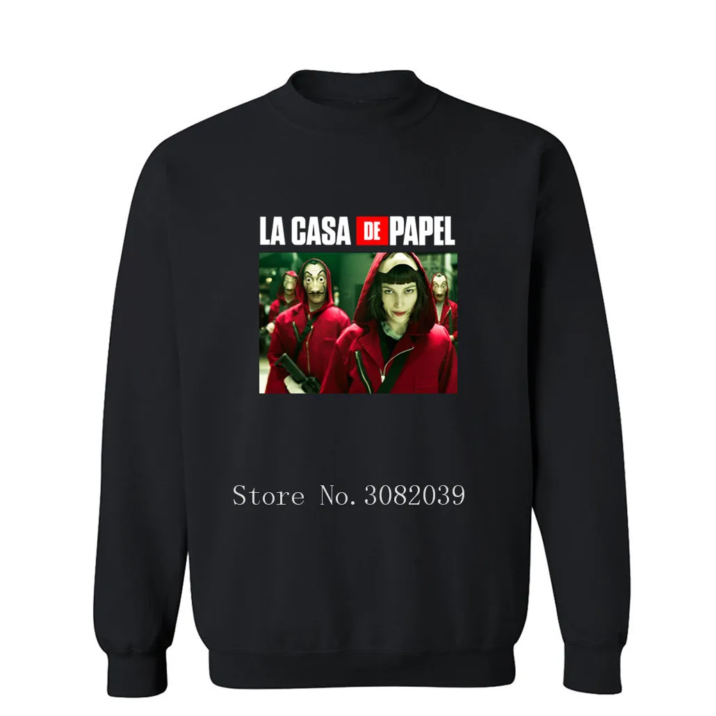 Мужская толстовка с капюшоном La Casa De Papel Money Heist House Of paper Черный свитшот