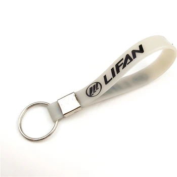 

car sticker Luminous GRAY Key Holder Gift Key chains KeyRings For Lifan Solano X60 X50 520 620 320 Badge Accessories
