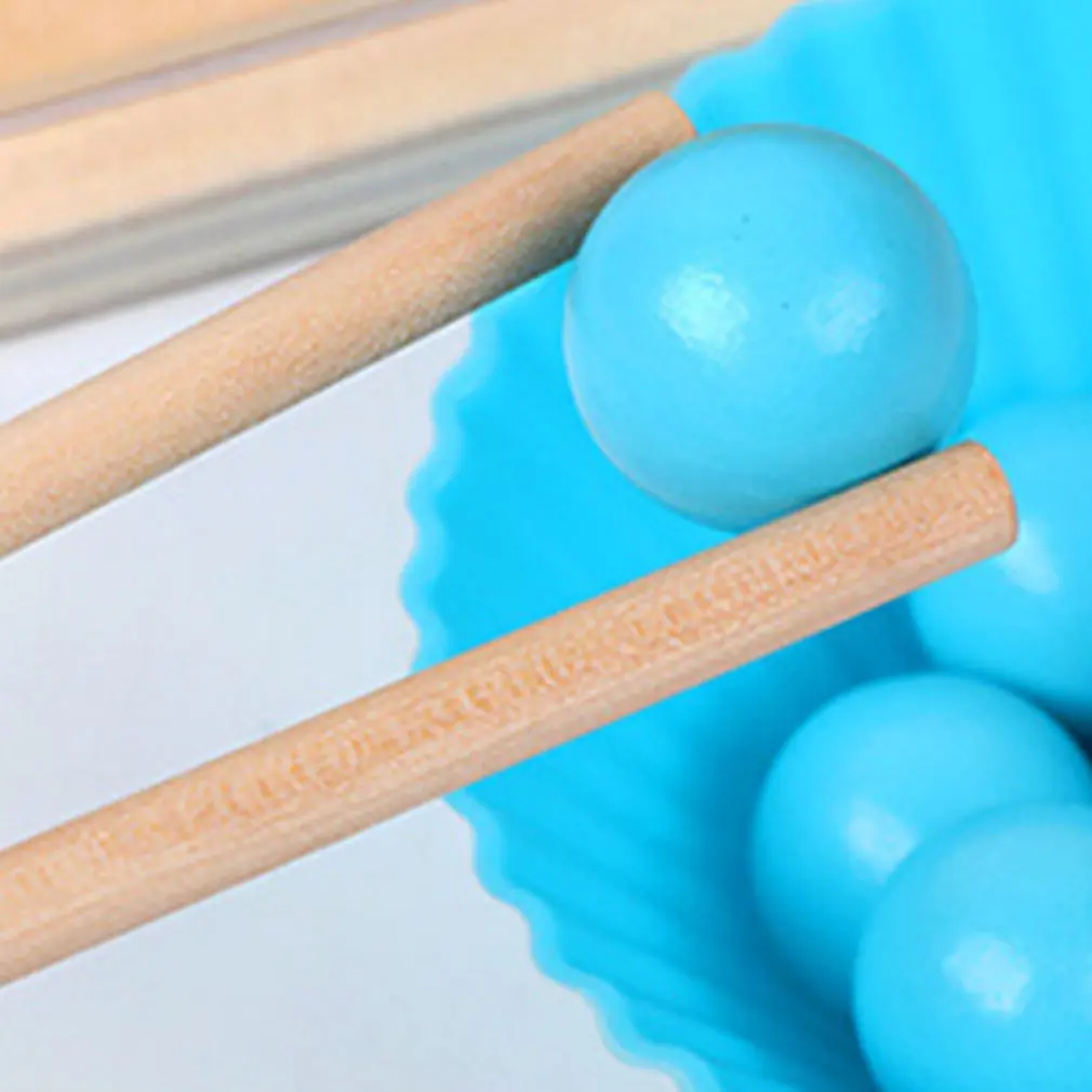 price cut  Beads Game Montessori Early Childhood Children Wooden Clip Ball Puzzle Parent-child Interactive Toy