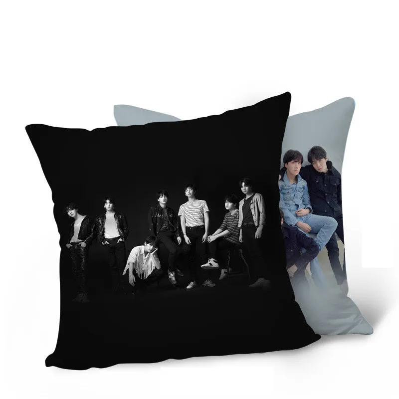 Bangtan Boys Kpop Bangtan мальчики поддельные любовь себя ответ оторвать ее квадратный диван подушка Ким Тхэ Hyung Suga Jimin Jung Kook Jin 40 см* 40 см - Цвет: Bangtan Boys