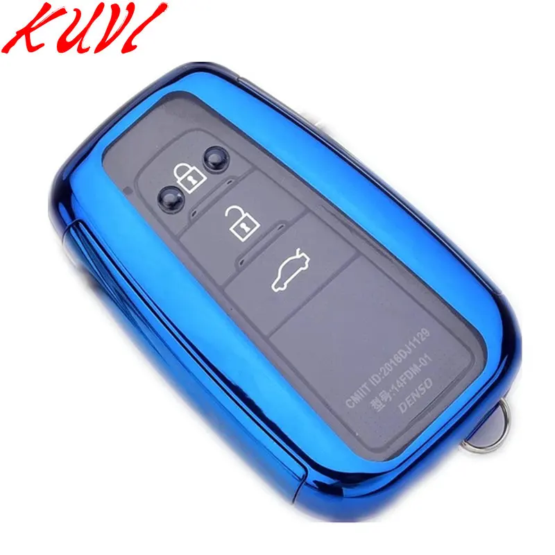 Чехол для ключей из ТПУ для Toyota Camry CHR Corolla RAV4 Avalon Land Cruiser Prado Prius дистанционный Чехол-брелок 2 3 4 кнопки