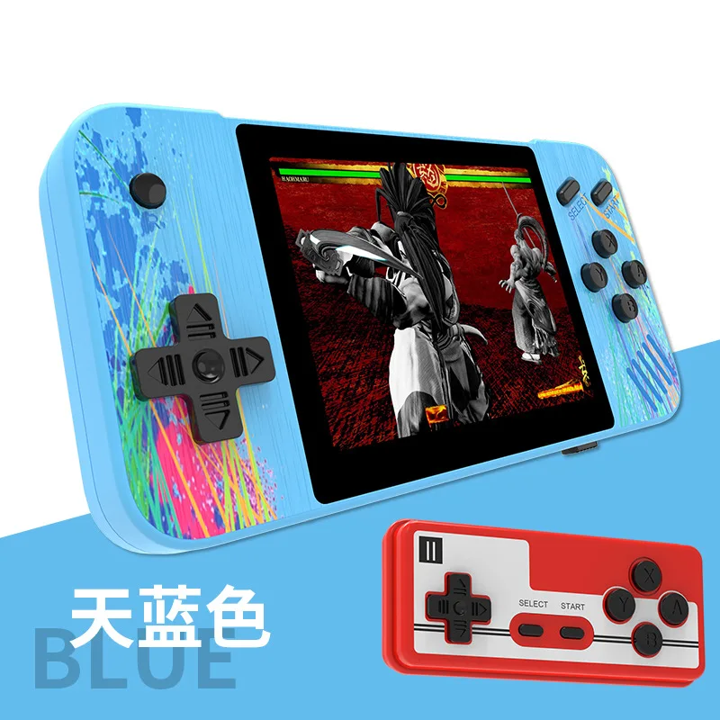 800 Retro Console Double Handheld Game Player Battery 3.0 Inch LCD Built-in 400 Video Games Gift for Kids Classic Videoconsolas 