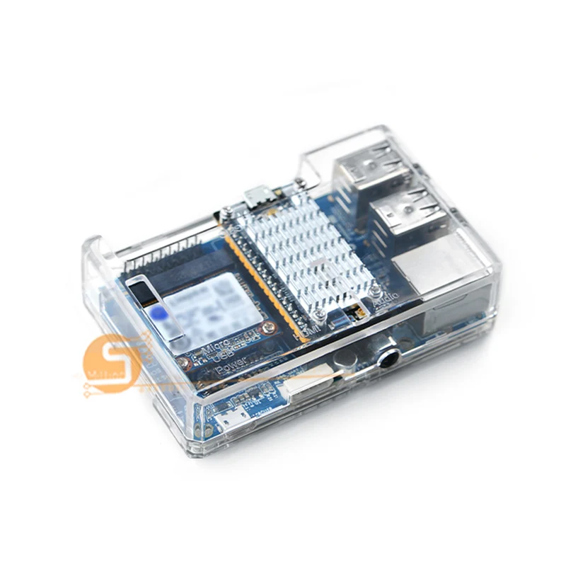 Стартовый набор NanoPi Duo включает Duo/акриловый чехол/мини щит для Duo/Радиатор/usb