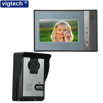 

Vigtech 7 inch LCD Color Video door phone Intercom System Weatherproof Night Vision Camera Home Security FREE SHIPPING