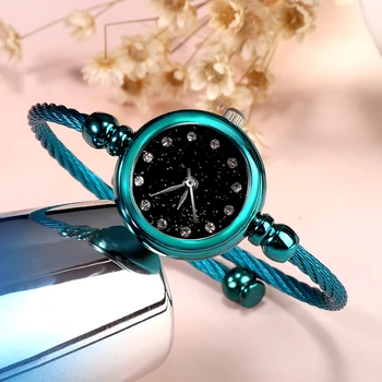 

Watch Women Watches Luxury Quartz Wristwatch Woman Watches Stainless Steel Dress Watch reloj mujer Small Bangle Bracelet Ladies