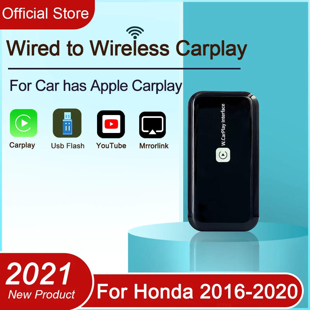 Wireless Carplay Dongle Mirror link Car Multimedia Player Android 9.0 Wired to 3.0 Version For Honda 2016-2020 | Автомобили и