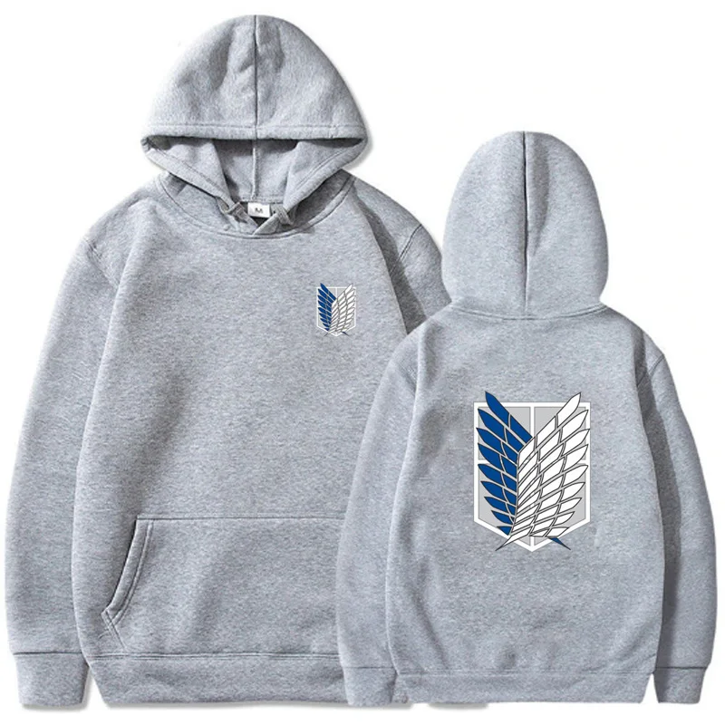 Anime Hoodie Attack on Titan Hoodied Long Sleeve Streetwear Harajuku Sweatshirt Men/Women Unisex Sport Hoody Oversized Tops