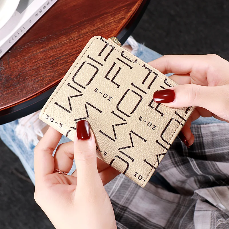 

2020 Small Purse Lady Multi-card Card Bag Big Super-thin Card Bag Business Card Holder Card Short PU Leather Mini Wallets Zipper