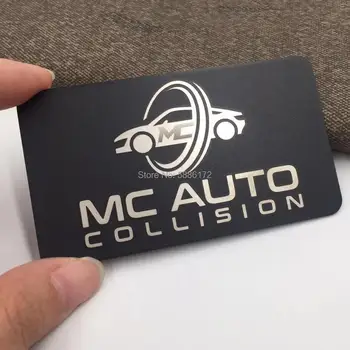 

wholesale customized laser engraved high-quality black metal loyalty card metal business card