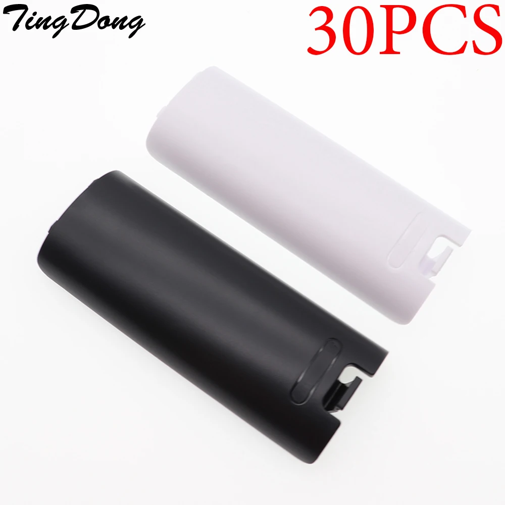 

TingDong 30 Pack of Replacement Battery Back Door Cover Shell for Nintendo Wii Remote Controller Repair Part
