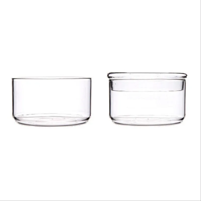 Small Containers with Lids, Glass Jars for Food, Can Overlap, Save Space Fridge Storage, Fruit Salad Fresh Bowl, Kitchen Items 6