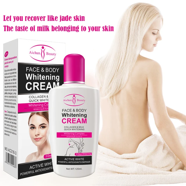 Collagen Milk Bleaching Face Body Cream skin whitening Moisturizing Body Lotion skin lightening cream 4