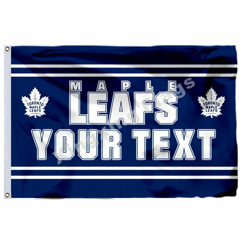 Toronto Maple Leafs флаг полиэстер баннер Toronto Maple Leafs Летающий Размер логотип - Цвет: 2017 YOUR TEXT