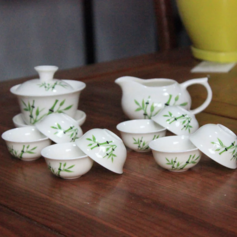 CJ189 Chinese Kung Fu Tea Set Drinkware Purple Clay ceramic Binglie include Tea pot Cup, Tureen Infuser Tray Chahai
