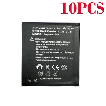 

100% Original 10PCS 1500mAh Impress Fun Battery For Vertex Impress Fun Smartphone IN Stock Phone Battery+Tracking number