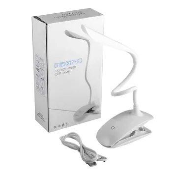 

Adjustable USB Led Desk Lamps Clamp Clip Rechargeable Table For Reading Energy Saving Touch Switch Lamp For Living Room