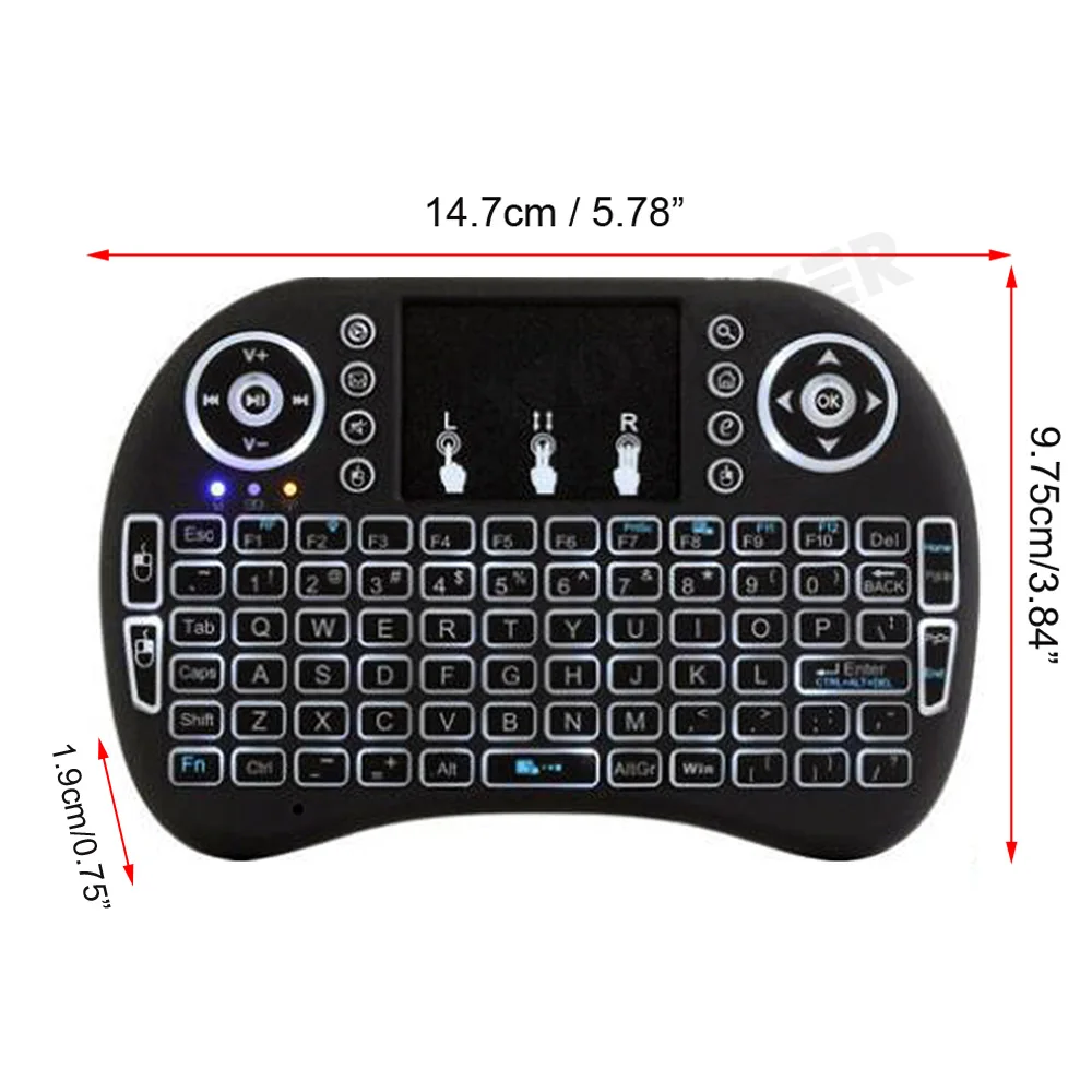 Backlit i8 Air Mouse Android TV Wireless Keyboard Touchpad Powered by AAA Battery for Smart TV BOX PC Gamepad Remote Control wireless remote controller smart universal remote control