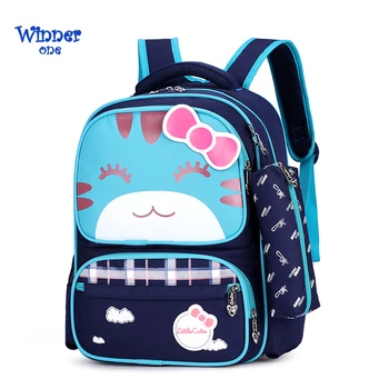 

New children's school bag kindergarten children cartoon cat bag backpack princess bag boy girl bag