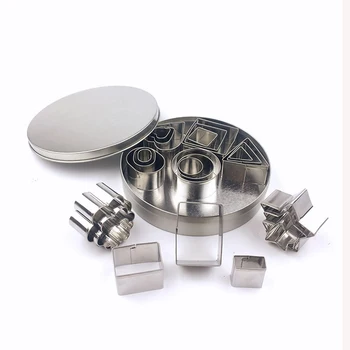 

24 Pieces Set Stainless Steel Biscuit Mold Heart Star Flower Cookie Cut Baking Utensils Irregular Shape Cake Tool Bakery Mould