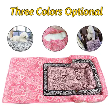 

Pet Beds Sleep Warm Soft Sofas Puppy Blanket Chair Pad Floral Print Multifunction Dog Cat Mats Pet Car Seat Cover Sofa Mats