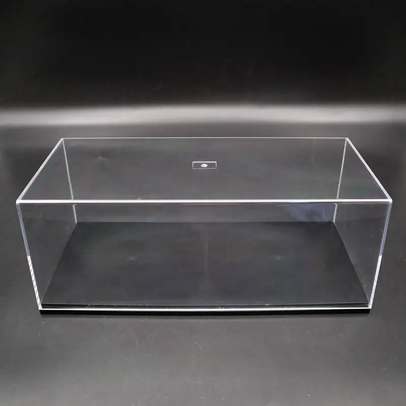 Model Car Acrylic Case Display Box Show Transparent Dust Proof with Base 1//43
