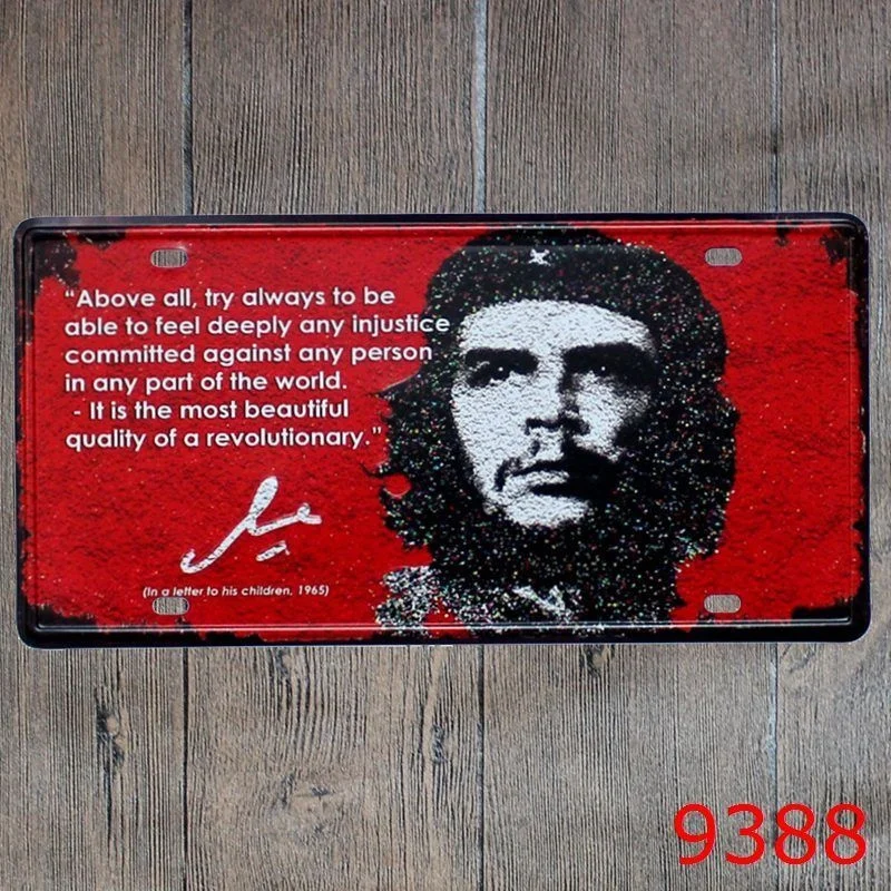 15x30 см металлический жестяной знак Che Guevara Бар Паб домашний винтажный Ретро плакат
