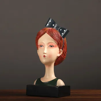 

MODERN CREATIVE PALACE PRINCESS GIRL FIGURINES FIGURE HEAD PORTRAITS STATUE RESIN ART&CRAFT HOME DECORATION R2856