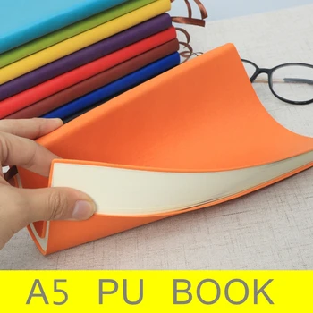 

A5 size Pu Material cover senior Kraft paper Logbook portable Various colors Notepad