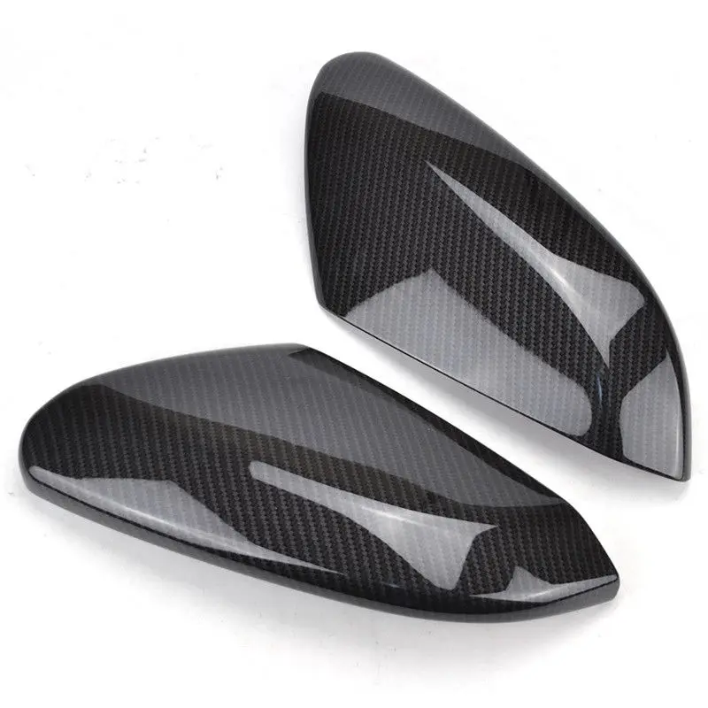 

1 Pair Glossy Black Carbon Fiber Side Mirror Rear View Trim Cover Shell Fit for Honda Civic 2016-2018 Mirrors Covers Accessories