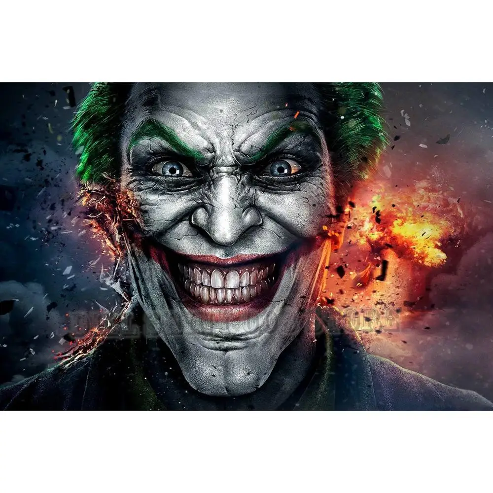 

5D DIY Diamond Painting IT Horror Movie character Joker Comic Full Drill Diamond Embroidery Cross Stitch Mosaic wall Decor Gift