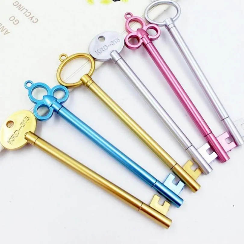 Creative Korean Lovely Retro Key Gel Pen 60 Pcs