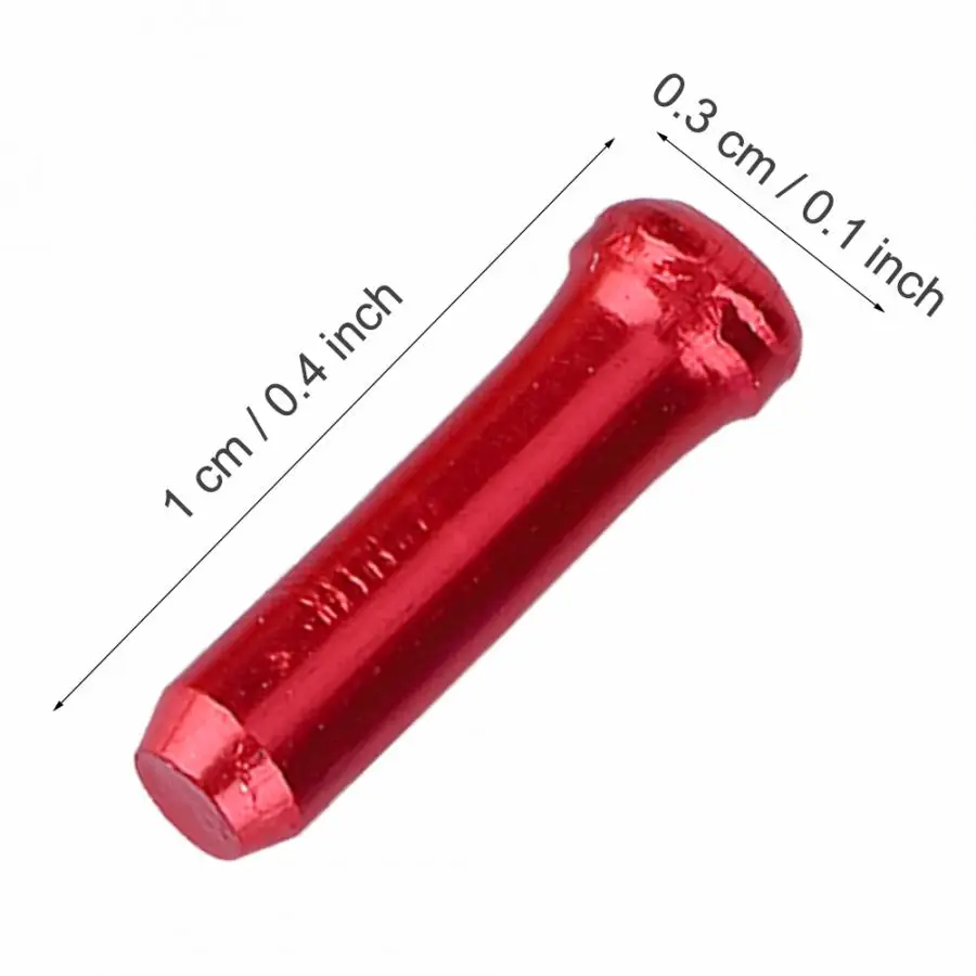 70 pcs/lot Bicycle Brake Aluminum Alloy Brake Wire End Cap Mountain Road Bike Shifter Cable Cycling Bike Part
