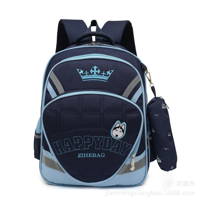 

Fashion England CHILDREN'S School Bags Schoolbag for Elementary School Students 1-3-6 Grade Burden Relieving Spine-Backpack Kore