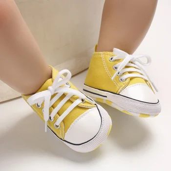 

Baby Infant Boy Girl Shoes Soft Bottom Toddler Star Canvas Shoes Newborn First Walkers Crib Shoes l