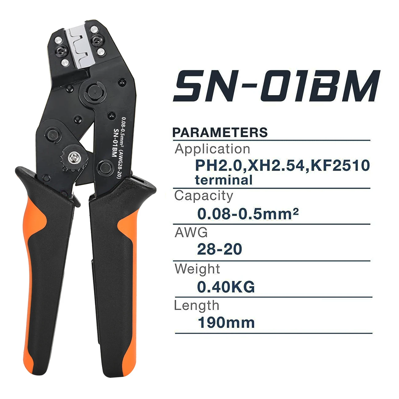 SN-01BM 마이크로 커넥터 래칫 압착 도구 키트 Jst PH2.0/XH2.54 터미널 와이어 크림퍼 플라이어 세트 미니 클램프 도구