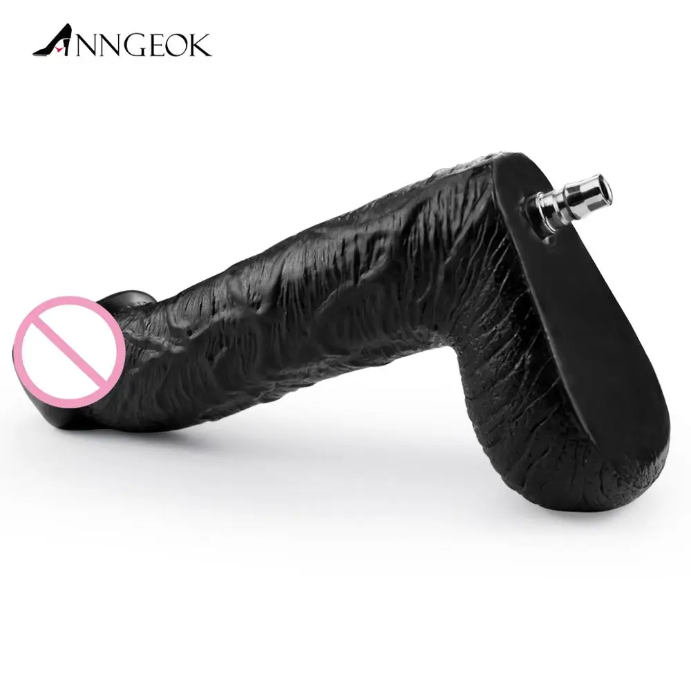 Metal Sex Machine Attachment ANNGEOK Realistic Huge Thick Dildo for Women Vagina Stimulation Men Dildo Sex Toy AN-S4