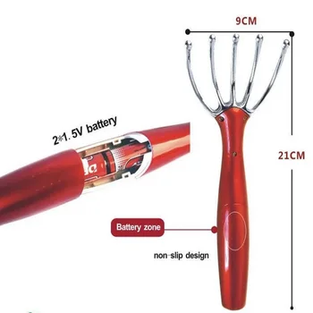 

Home Office Plastic Five Claw Design Head SPA Scalp Massager