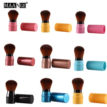 

1Pcs Loose Power Foundation Blush Makeup Brush Mini Retractable Portable Blusher Face Brushes Beauty Cosmetic Travel Tools