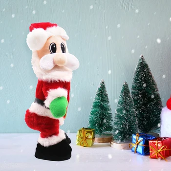 

22X37cm Christmas Electric Twerk Red Santa Claus Music Dancing Doll Christmas Gifts Christmas Decorations for Home Supplies